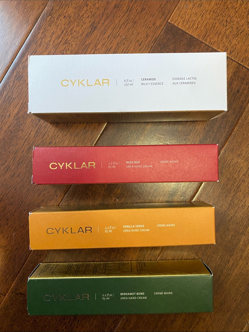 Body & Hand Cream Set — White, Red, Orange, Green